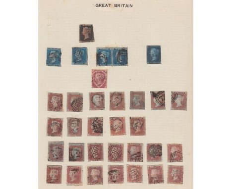 STAMPS : World album starting with early Great Britain, the odd better stamp stopped throughout, Hong Kong GVI £1, K U T GVI 