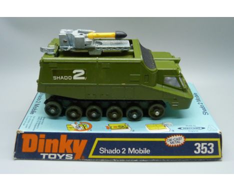 A Dinky Toys 353 Shado 2 Mobile in original packaging, a/f, made by Meccano 