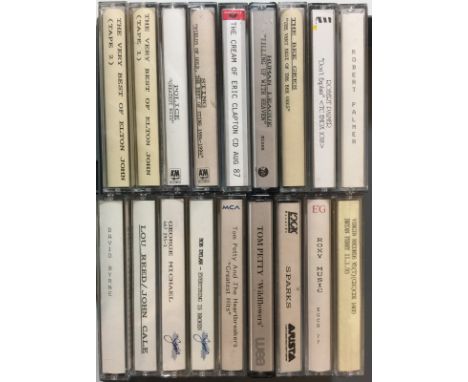 CLASSIC ROCK/ POP/ WAVE PROMO CASSETTES. A magic collection of around 18 promo cassettes. Artist/ titles include David Byrne 