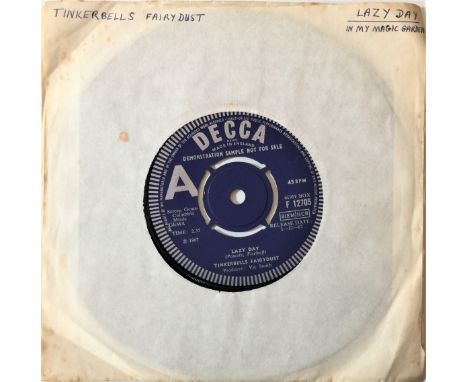 TINKERBELLS FAIRYDUST - LAZY DAY 7" (ORIGINAL UK DECCA DEMO RELEASE - F 12075). A real collector's 7" up for grabs here with 