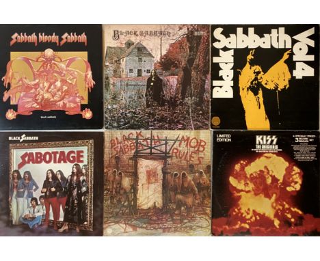 HEAVY ROCK &amp; METAL - LPs. Rockin' out with these 25 x LPs designed to be played loud! Artists/titles are Black Sabbath (x