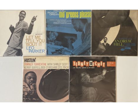 BLUE NOTE LPs (EARLY/ORIGINAL PRESSINGS). Top bundle of 5 x hard to find (mainly) original US pressing Blue Note LPs in very 