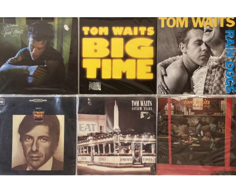 TOM WAITS/ LEONARD COHEN LP COLLECTION. A wonderful selection of 11 LPs by kings of cool Tom Waits and Leonard Cohen. TW titl