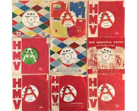 HMV UK 7" DEMOS BUNDLE. A lovely collection of around 16 7" records, all UK HMV demo pressings. Artist/ titles to include Edd