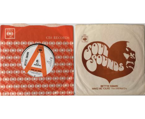 BETTYE SWANN - MAKE ME YOURS 7" (ORIGINAL UK DEMO - CBS 2942 - WITH PRESS RELEASE AND PROMO SLEEVE). Huge Northern 1967 cut f