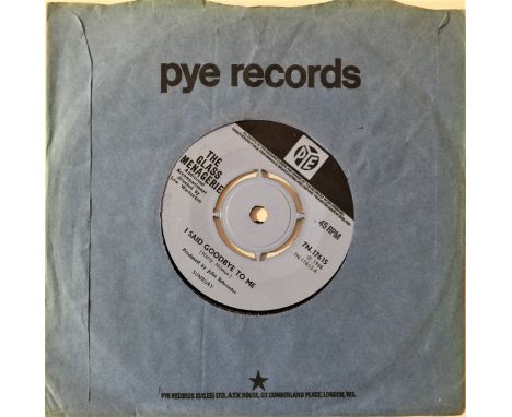 THE GLASS MENAGERIE - FREDERICK JORDAN C/W I SAY GOODBYE TO ME 7" (ORIGINAL UK PYE STOCK RELEASE - 7N 17615). Excellent doubl