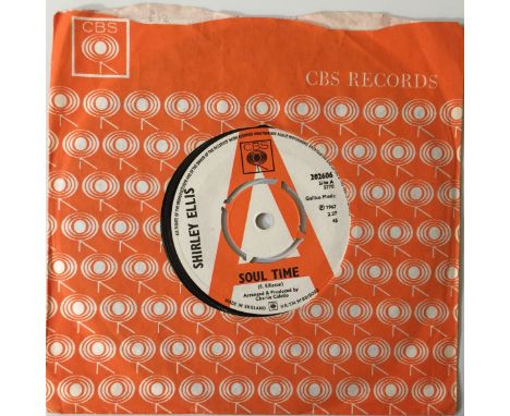SHIRLEY ELLIS - SOUL TIME 7" (ORIGINAL UK DEMO - CBS 202606 - WITH PRESS RELEASE). It's definitely Soul time with Shirley Ell