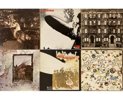 LED ZEPPELIN - LP COLLECTION. Smart selection of 9 x original title LPs from Led Zep including collectable pressings. Titles 