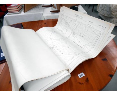 23 ordnance survey maps of Lincoln and surrounding area from 1950s and 1970s