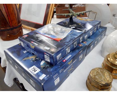 4 Corgi aviation archive model aeroplanes including RAF Lockhead 382 Hercules, Avro Vulcan XH558 (first & last in service) Do