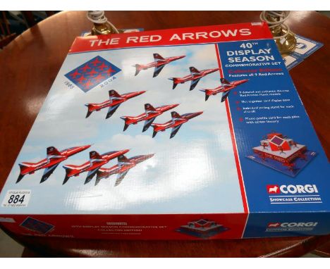 A Corgi showcase collection of the Red Arrows 40th Display Season Commemorative set