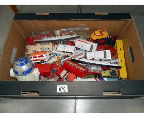 A quantity of unboxed die-cast including Dinky and Corgi etc