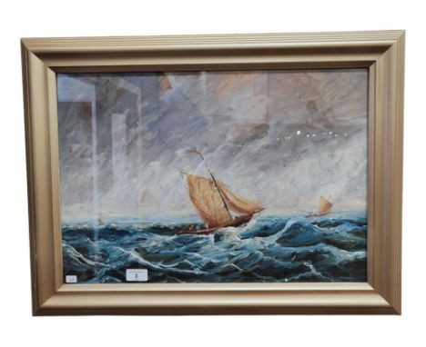 J.CARABOH - OIL - SEASCAPE 54CM X 38CM 
