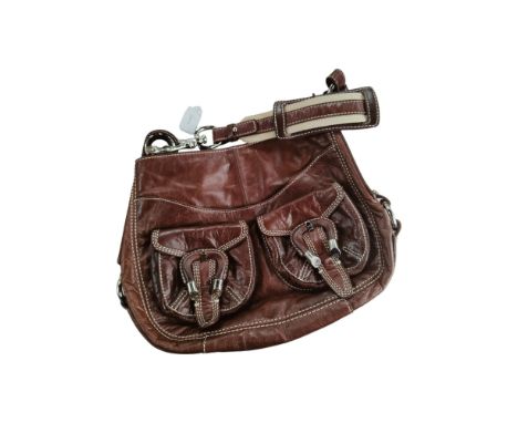 GENUINE VINTAGE FRANCESCO BLASIA BROWN LEATHER BAG