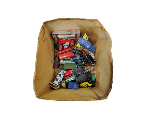 BOX OF OLD MODEL CARS 