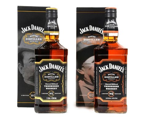 Jack Daniel's 'Old No 7' brand Tennessee Whiskey, Master Distiller Series no. 1 Jack Daniel, and no. 2 Jess Motlow, each 1L, 