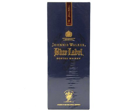 Johnnie Walker Blue Label, blended Scotch whisky, 70cl, 40%, in cellophane wrapped carton.