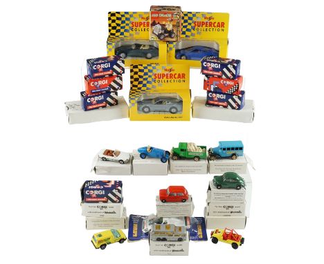 A quantity of Corgi and other diecast model vehicles, including a Ford Escort, Pontiac Firebird, etc