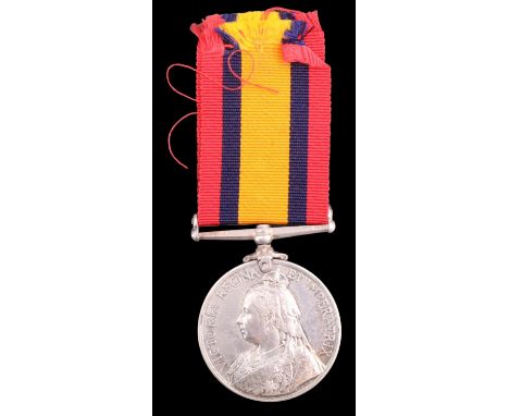 A Queen's South Africa Medal to 6568 Pte E Shepherd, King's Own Yorkshire Light Infantry