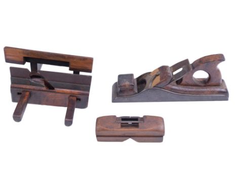 [ Tools ] A late 19th / early 21st Century metal infill jack plane, comprehensively stamped with owner's name 'A Smith', toge