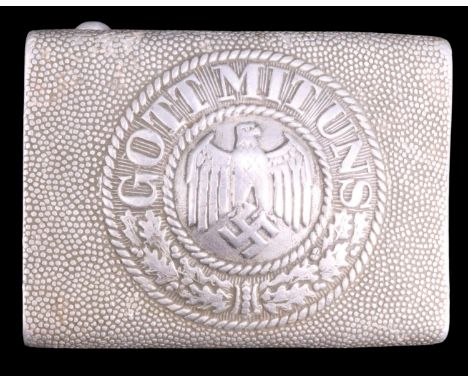 A German Third Reich army aluminium belt buckle