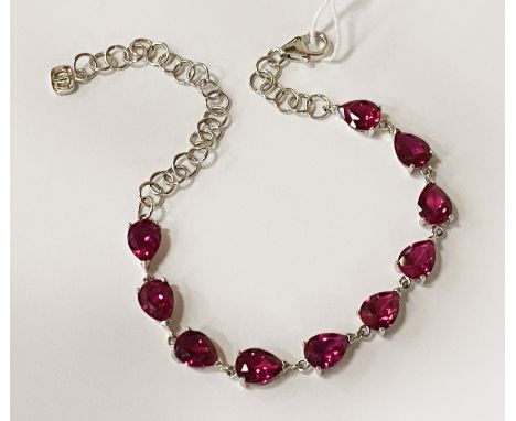 RUBY BRACELET - MARKED 925