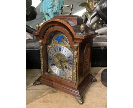 MAHOGANY MANTLE CLOCK
