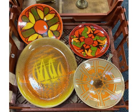 COLLECTION OF POOLE POTTERY CHARGERS &amp; PLATES