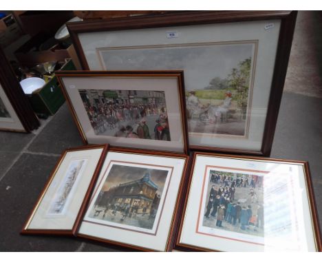 A collection of prints including Tom Dodson signed limited edition, Clive Mayor signed print, T Brown signed limited edition 
