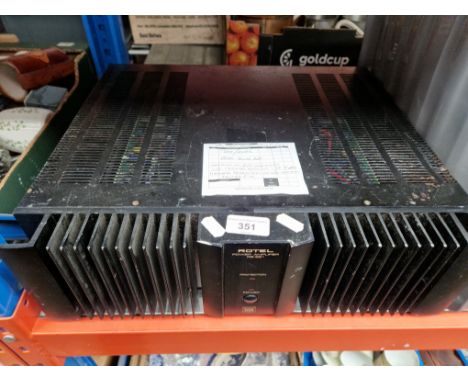 A Rotel Power Amplifier RB-991, Lucasfilm THX Ultra, manufactured under license from Lucasfilm Ltd, working order, recently s