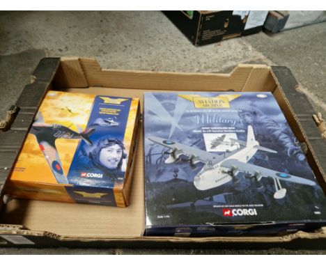 2 Corgi die cast model planes from the Aviation Archive including Short Sunderland Mklll 