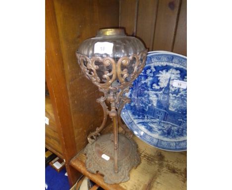 An oil lamp base. 