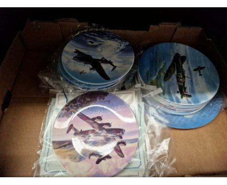 Decorative plates - Dam Busters raid 50th anniversary issues 1-8 (limited edition by Royal Worcester) with 10 Coalport  ‘Reac