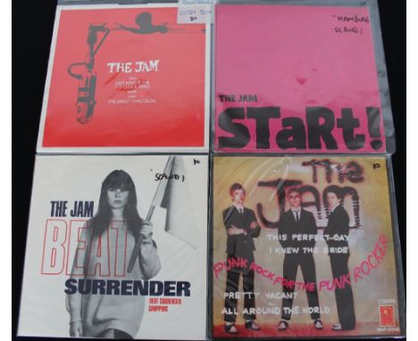 THE JAM - SCANDINAVIAN 7" SINGLES - A major pack here of 8 x 7" releases, issued mainly in Sweden. Titles are Just Who Is The