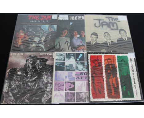 THE JAM - GERMAN PRESSINGS - A precious pack of 8 x LPs and 2 x 12" German releases. Titles are Greatest Hits (Metronome 511 