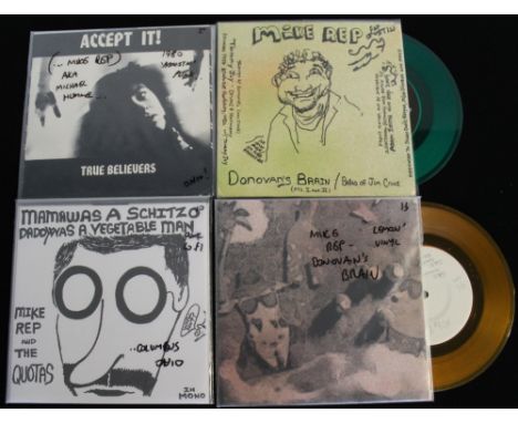 MIKE REP AND THE QUOTAS/OHIO SCENE - Monstrous pack of 8 x 7" releases featuring 5 sides from 'America's Newest Hero!' Mike R