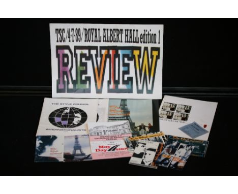THE STYLE COUNCIL PROGRAMMES - 6 programmes and 6 promo postcards. Programmes include MTUCURC May Day Show, 2 x International