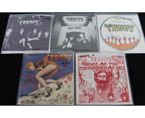 THE CRAMPS - You got good taste if you're into The Cramps! Especially with this super lot of 8 x 7" singles with a real bonus