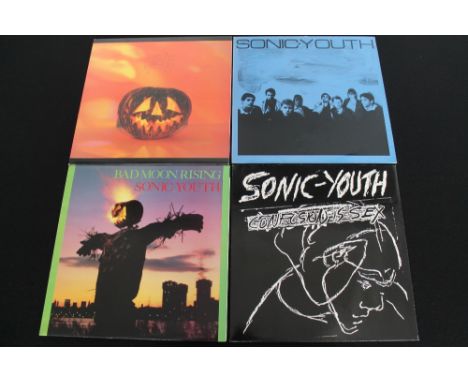 SONIC YOUTH - A great selection of 4 x limited edition LPs. Titles are S/T (German issue with blue sleeve on Zensor), Walls H