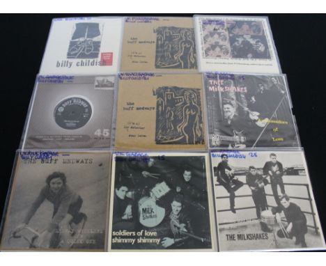 BILLY CHILDISH AND RELATED - A great selection of 17 x 7" releases featuring the prolific and often outlandish Billy Childish