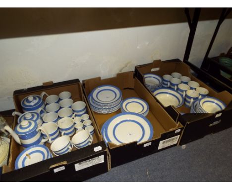Assorted T G Green & Co Cornish Kitchen Ware items, including dinner and side plates, tea and coffee pots, cups and saucers, 