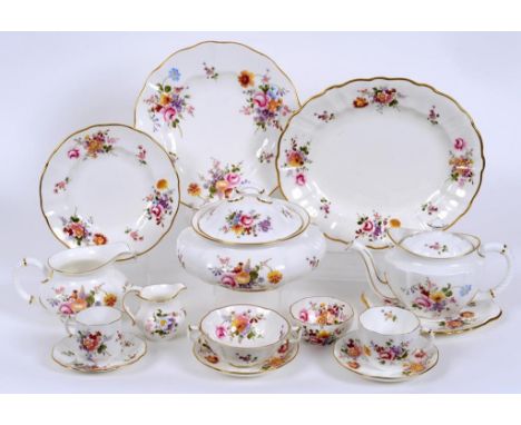 An extensive Royal Crown Derby Derby Posies pattern dinner, tea and coffee service  See illustration Condition report Report 