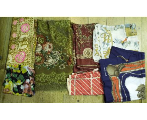 A Liberty scarf, and other scarves (box)
