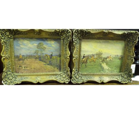 A pair of hunting prints (2)