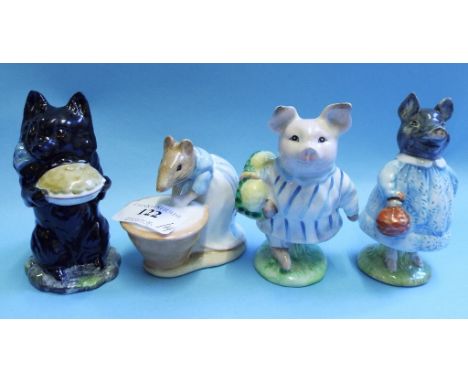 A Beswick Beatrix Potter figure, Little Pig Robinson, BP-2, and three others, Pig-Wig, Duchess (with pie), and Anna Maria, al