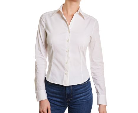 PRADA WHITE BUTTON UP SHIRTCondition grade B-.Size Italian 40. 70cm chest, 60cm length. White/ivory toned shirt with long sle