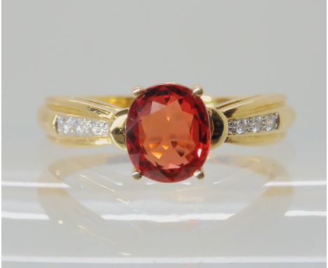 A  Rocks &amp; Co,18ct ruby and diamond ring, size W1/2, weight 5.1gms Condition Report: Available upon request