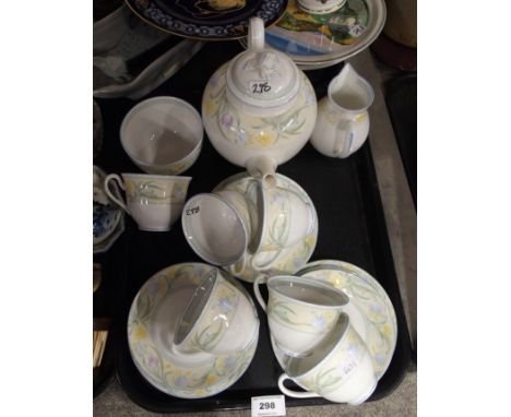 A lot comprising a Royal Worcester Summerfield pattern tea service Condition Report: Not available for this lot