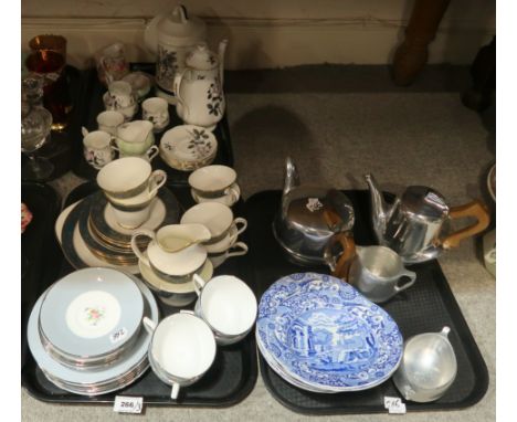 A lot comprising Royal Doulton Carlyle pattern teawares, Royal Albert Queen's Messenger pattern coffee service, Queen Anne Ge