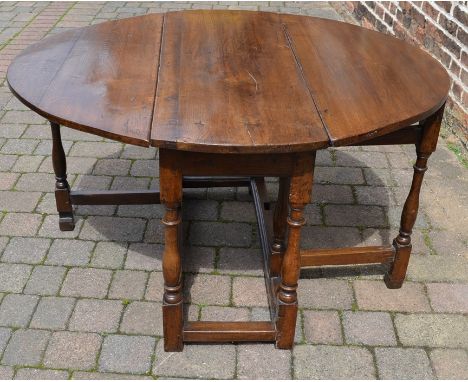 Georgian oak gate leg table 129cm by 111cm Ht 73cm&nbsp;